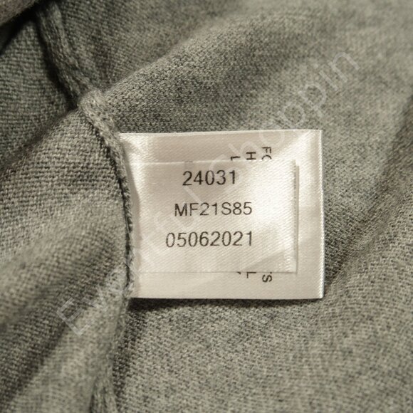 Peter Millar Merino Blend Baseball Sweater in Two Tone Gray Size Large - Picture 6 of 7